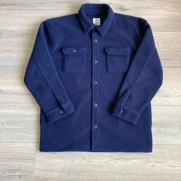 GAP Teen Button-Up Shacket - Picture 2 of 13